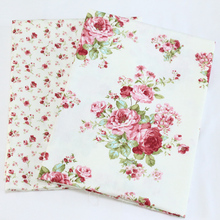 50*160cm 2 Colors Can Choose Peony Red Cotton Fabric For Patchwork Quilting Fabrics Sewing Tissue Diy Tilda Cloth D40 2024 - buy cheap