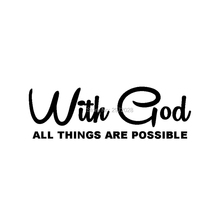 10 x New Style Car Styling With God All Things Are Possible Decorations Car Whole Body Stickers Reflective Vinyl Decal 2024 - buy cheap