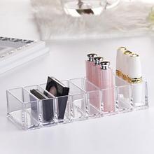 Hot sale fashion Women Jewelry Holder Makeup Tools Storage Case Clear Acrylic  Desktop Cosmetic Organizer Lipstick Nail Polish 2024 - buy cheap