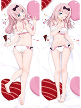 Anime japonés kaguya-sama: Love Is War Chika Fujiwara Otaku Dakimakura Body fundas de almohada decorativas, funda para almohada 2024 - compra barato