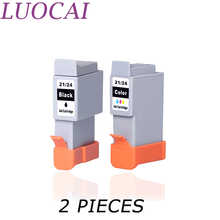 LuoCai 2 шт. чернильные картриджи, совместимые с Canon BCI-21 BCI-24/24 PIXMA iP1000 iP1500 iP2000 MP110 MP130 2024 - купить недорого