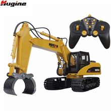 RC Truck 16 Channel 2.4G RC Alloy Timber Grab Excavator Rechargeable Sound and Light Demo Remote Control Engineer Truck 2024 - buy cheap