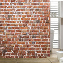 Bath Curtains Waterproof Beach Shells Red Brick Bathroom Shower Curtain 180*180cm Drop Shipping AP20 2024 - buy cheap