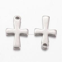 50pcs Cross 304 Stainless Steel Pendants for Jewelry Making DIY Bracelet Necklace 12x7x1mm Hole: 1mm 2024 - buy cheap
