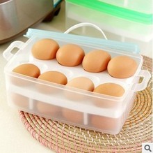 Organizador de plástico de armazenamento para ovos, 3 pçs, ecológico, dupla camada, geladeira, frutas, legumes, caixa de preservação, ferramentas de cozinha 2024 - compre barato