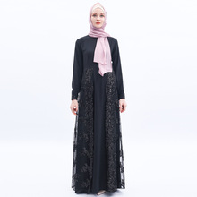 Kimono musulmán de Abaya con lentejuelas para verano, vestido Hijab Abayas para damas, ropa islámica turca de Ramadán Djellaba de Dubái 2024 - compra barato