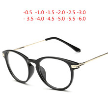 Готовые Очки для коррекции близорукости, мужские и женские очки для чтения, оправа для очков при близорукости, оптические диоптрии астигматизма от-50 до-600 2024 - купить недорого