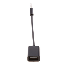 Кабель-конвертер 3,5 мм, 1/8 дюйма, штекер AUX, аудио разъем USB 2,0, кабель-переходник для подключения USB-флеш-накопителя 2024 - купить недорого