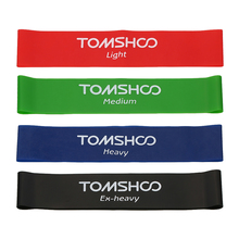 TOMSHOO 4 Levels Latex Resistance Band Crossfit Fitness Equipment Exercise Elastic Band Gym Strength Training Rubber Loop Bands 2024 - buy cheap