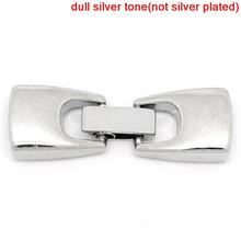 DoreenBeads Zinc metal alloy Clasp Silver Color 4.0cm x1.3cm(1 5/8" x 4/8"), 1 Set Hot new 2024 - buy cheap