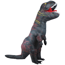 Inflável Adulto Traje Crianças Trajes de Dinossauro T REX Blow Up Fancy Dress Traje Da Mascote Cosplay Para Homens Mulheres Crianças Dino dos desenhos animados 2024 - compre barato