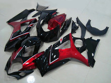 Carenado de motocicleta para GSXR1000, 07, 08, GSX-R, GSXR, 1000, K7, 2007, 2008, color rojo brillante y negro, nuevo kit, SK33 2024 - compra barato