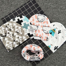 HOT Sale Baby Hat Infant Caps Cotton Scarf Baby Beanies Print Spring Autumn Children Hat Scarf Set Baby Girls Hats Photo Props 2024 - buy cheap