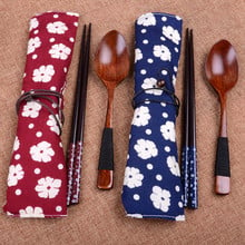 Japanese Vintage Wooden Chopsticks Spoon Tableware 2pcs Set New Gift Cutlery HandyDesign Restaurant Home Western/Chinese19MAR13 2024 - buy cheap