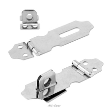 4Pcs Home Drawer Door Safety Padlock Latch Hasp Staple Stainless Steel NO.5 2024 - buy cheap