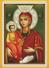 Madonna-and-child (16) cross stitch kit Religion people Aida count 14ct 11ct printed embroidery DIY handmade needlework supply 2024 - buy cheap