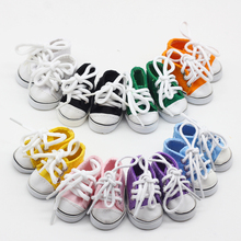 Mini zapatos de juguete de lona para muñeca, botas para EXO, tela rusa, hechos a mano, 6x1/6 cm, BJD, 1 par, 2,8 2024 - compra barato