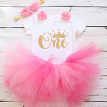 1st Birthday Dress For Baby Girl 1 Year Baptism Vestido Cute Baby Tutu Dress Party 9-12 Months Baby Girl Birthday Outfit Sets 2024 - buy cheap
