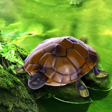 Морская жизнь модель инфракрасный пульт дистанционного Управление черепаха моделирование милый Электрический мини-игрушка-животные готов к использованию Батарея работает пластик 2024 - купить недорого