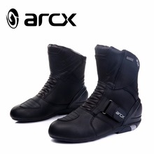 ARCX-botas impermeables para motocicleta, zapatos de cuero bueno de alta calidad, arranque de motocross, color negro, 39, 40, 41, 42, 43, 44, 45 2024 - compra barato