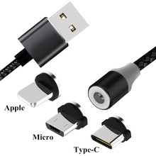Micro Type-C 8pin usb разъем для Apple iphone 6 7 8 plus X xs max Traver Магнитный кабель для Xiaomi Huawei Samsung ZTE HTC Sony LG 2024 - купить недорого