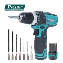 Pro'sKi PT-1206G 12V Lithium Battery Electric Drill Impact Drill Screwdriver Rechargeable Cordless Household Electric Tools Set 2024 - buy cheap