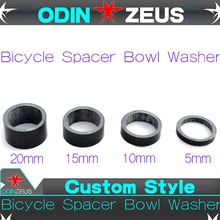 ODINZEUS No logo Carbon Fiber bicycle spacer bowl washer   28.60mm 1-1/8 -- 5/10/15/20mm 1pcs Each one A total of four. 2024 - buy cheap