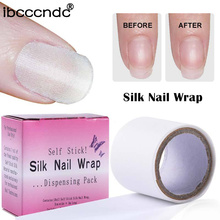 1 box Self Adhesive Silk Nail Protector Wrap Fiberglass Reinforce Tools White UV Gel Acrylic Nail Art Tool 3x100cm 2024 - buy cheap