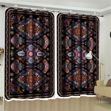 Moroccsn Padrão Decor Cortinas Blackout para o Quarto Sala de estar Cortinas de Janela Da Porta Da Cozinha Tecido Partição Privada 2024 - compre barato