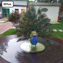 cute real life colourful peacock model foam&feather simulation beautiful peacock bird gift about 65x60cm xf0326 2024 - buy cheap