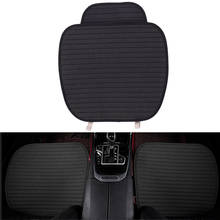 Black Flax Car Seat Cushion Cover Breathable Front Seat Covers Car Styling Four Seasons Voiture Mat Car accessaries 2024 - buy cheap