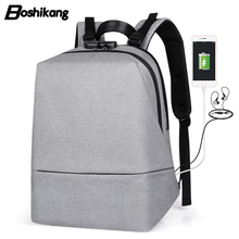 Рюкзак Boshikang мужской, универсальный, с usb-зарядкой, для ноутбука 15,6 дюйма 2024 - купить недорого