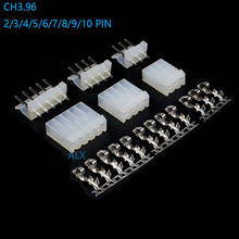 10 conjuntos de conector de pinos 2139mm, pinos retos de 9/10mm + invólucro + terminal ch3.96-2p/3p/4, 2/3/4/5/6/7/8/3.96 p/5p/6p 2024 - compre barato
