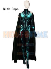 Hela of Ragnarok Woman Cosplay Costume 3D Print Spandex Zentai Bodysuit Hela Cosplay Costume Halloween Costumes for Woman 2024 - buy cheap