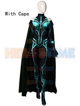 Fantasia de cosplay de hela of ragnarok, feminina, com estampa 3d de spandex, body zentai, hela, traje de halloween para mulheres 2024 - compre barato