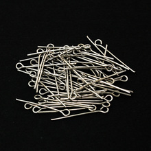 New Designed Approx 470pcs/lot Jewelry Findings Rhodium Plated 24MM Eye Pin DIY Jewelry Making Accessories Craft 2024 - buy cheap