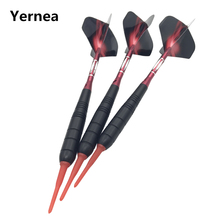 Yernea High-quality 3Pcs/set New Soft Tip Darts Electronic Darts Red Dart Head and Shafts Aluminium Alloy Shafts Flights 2024 - buy cheap