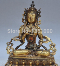 xd 00554 Tibetan Buddhism brass Bronze Tara Vajrasattva Vajradhara Goddess Buddha Statue 2024 - buy cheap