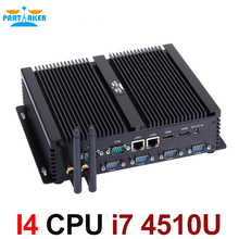 Partaker-Mini PC Industrial Sin ventilador, 4500U i7, i3, i5, Barebone, i7, Windows 10, ITX, 2 LAN, 2 HDMI, 6 COM, 8 USB, Nettop 2024 - compra barato