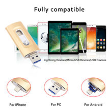 Unidad Flash USB para ordenador, memoria de 256GB, 128GB, 64GB, 16GB, para iOS, iPhone, iPad, Android y PC 2024 - compra barato