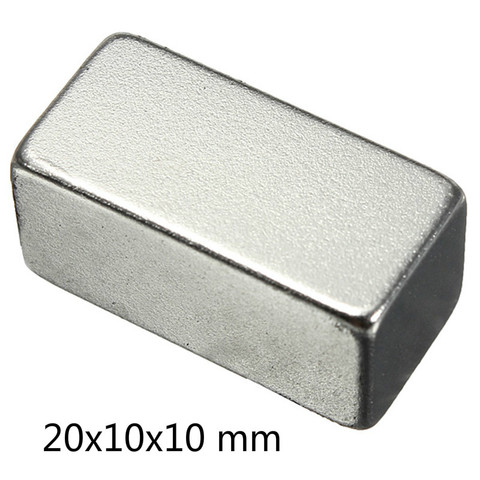 1pcs N52 Strong Block Magnet Rare Earth Neodymium Magnet 20x10x10mm Craft Fridge Magnets 2022 - buy cheap