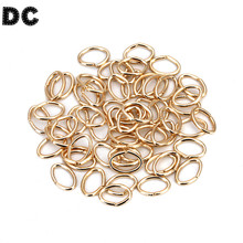 200pcs/bag 7*5mm Oval Gold/Silver/Rhodium Color Metal Closed Split Jump Rings for DIY Jewelry Making Findings Connector F5358 2024 - buy cheap