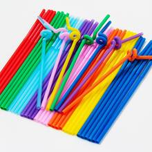 100Pcs Creative DIY Plastic Straws Double Bendable Elbow Party Disposable Drinking Straw Juice Drinking Tube Straws 2024 - buy cheap