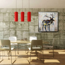 wholesale stretched canvas sheep paintings on canvas cheap decorative painting canvas metal painting oil handmade modern 2024 - buy cheap