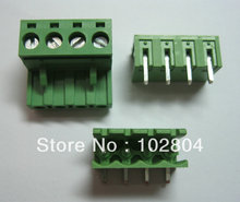 60 Pcs de Pitch 5.08mm Ângulo 4way/pin Tipo Screw Terminal Block Conector Cor Verde L Pluggable 2024 - compre barato