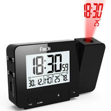 Projection Clock Desk Table Led Digital Snooze Alarm Backlight Projector Clock With Time Temperature Projection 2024 - buy cheap