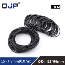 1PC Black FKM Rubber O-rings Seals 1.9mm Thickness OD52/54/55/56/58/60/62/65/68mm ORings Seal Gasket Oil Ring Sealing Washer 2024 - buy cheap