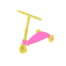 2 pçs/lote crianças scooter mini brinquedo para acessórios meninas presentes de aniversário boneca acessórios se encaixa para 10cm bonecas scooter brinquedo 2024 - compre barato