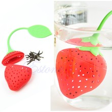 Silicone Strawberry Design Loose Tea Leaf Strainer Herbal Spice Infuser Filter Tools 2024 - buy cheap