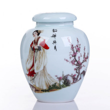 Recipiente de cerámica sellado para té de Kung Fu, recipiente de almacenamiento decorativo para mujeres 2024 - compra barato